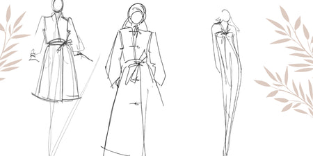 Introducing Halston Fashion Art Sketches