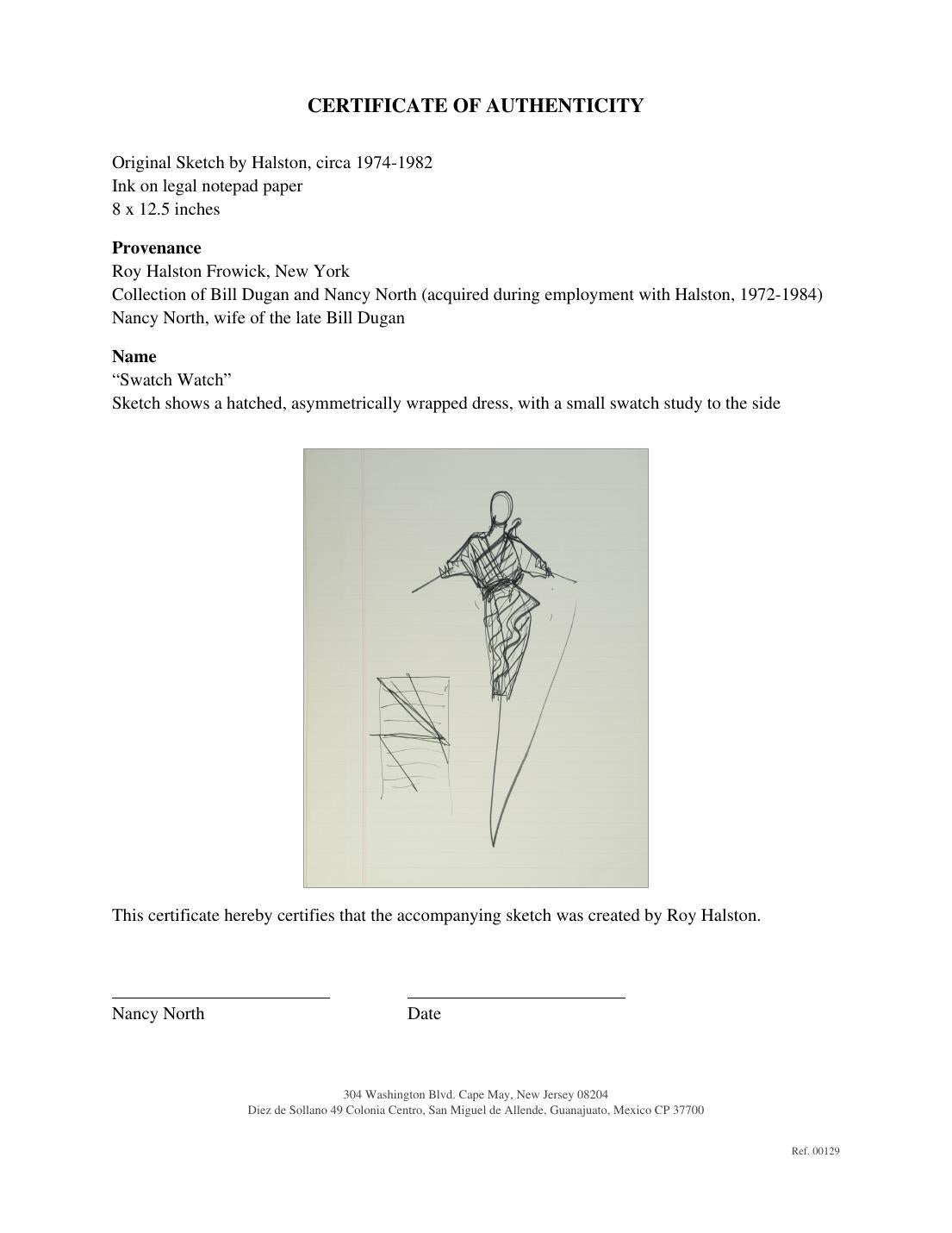 Certificate of authenticity for “Swatch Watch”