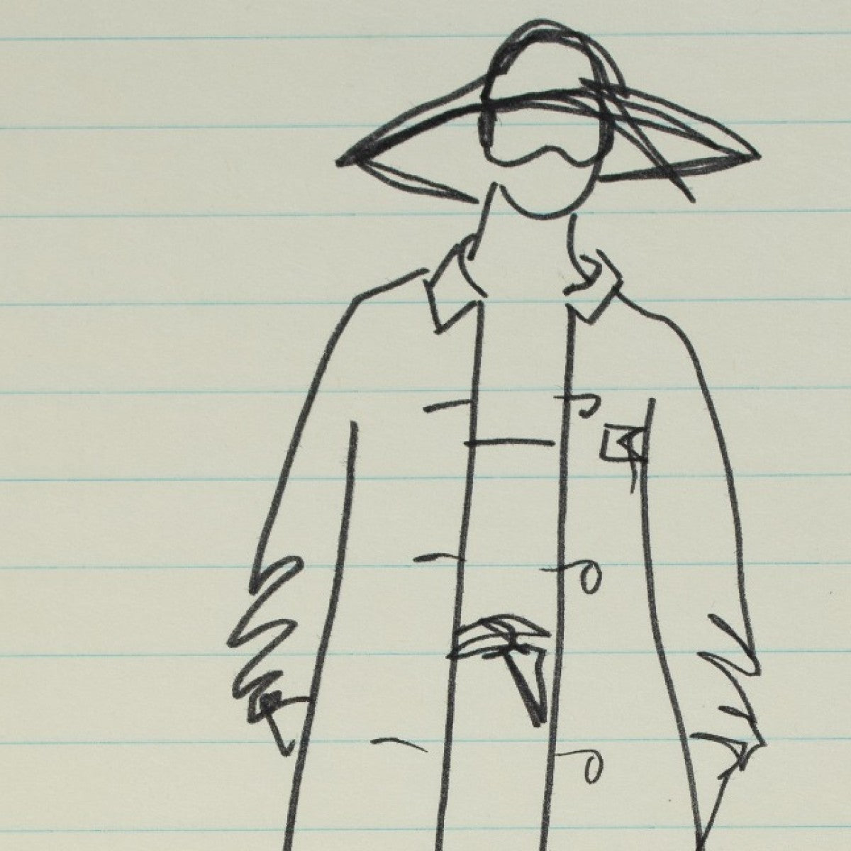 Detail of “Hat Check” (No. 00164)