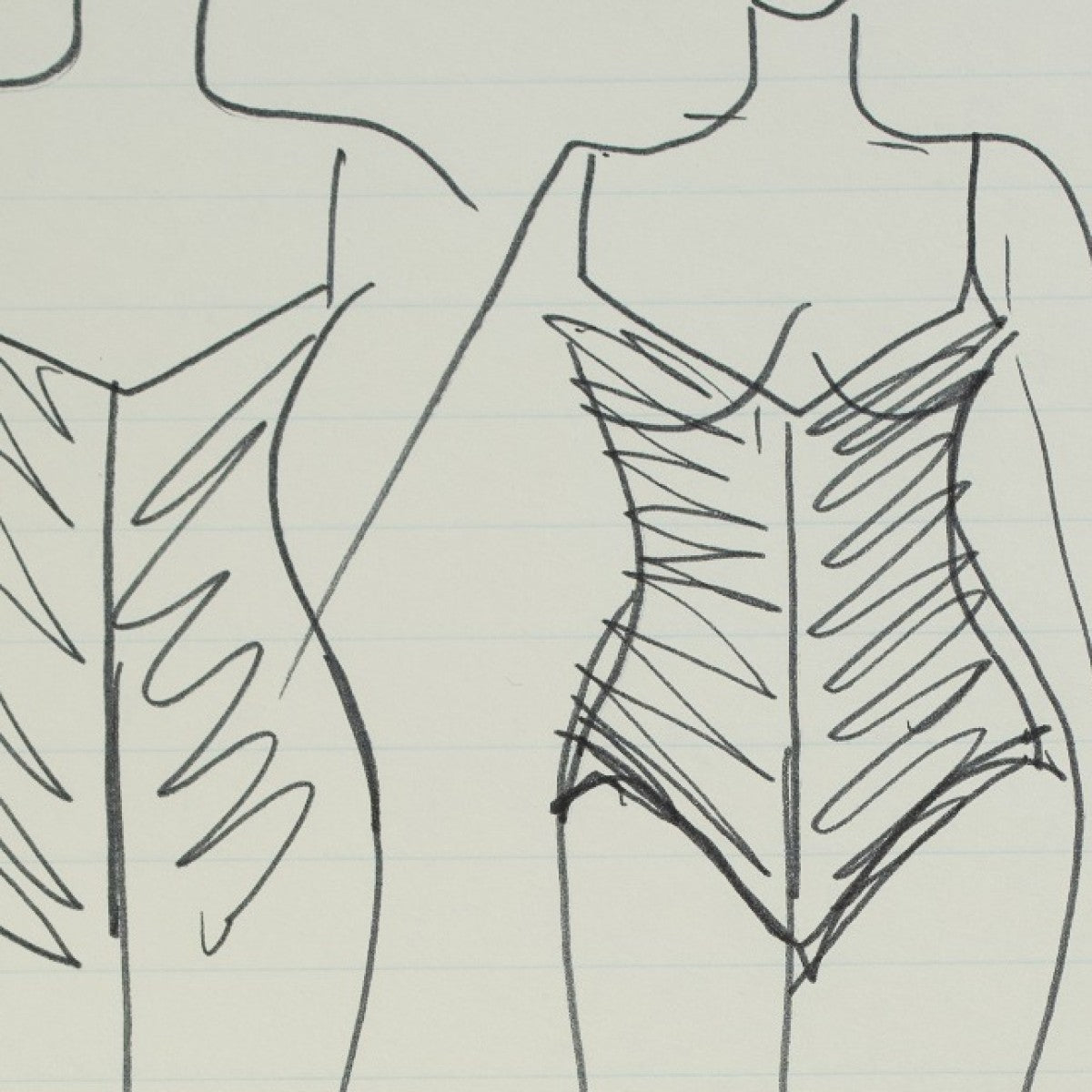 Detail of “Corset Duet” (No. 00409)