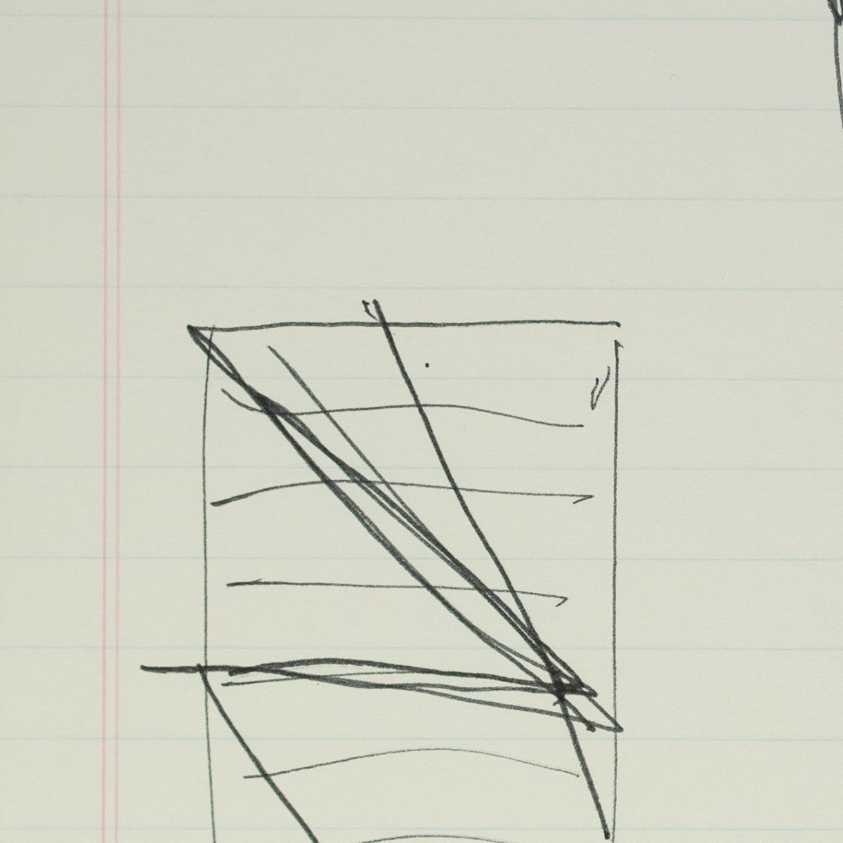 Detail of “Swatch Watch”: a small swatch study drawn beside the figure