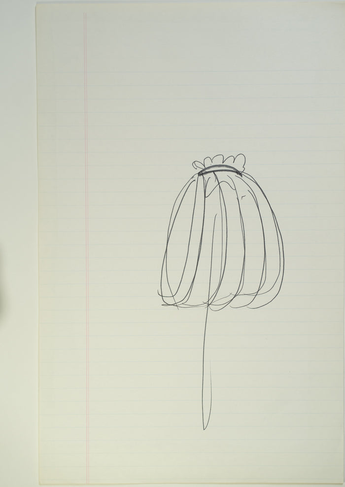 Original Halston pen sketch, product number 00271