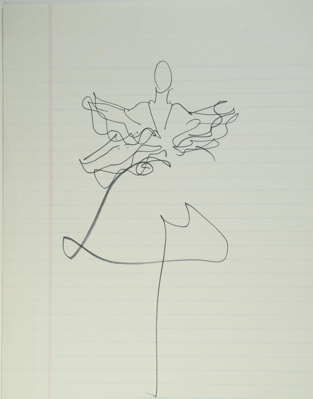 Original Halston pen sketch, product number 00085
